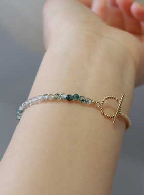 UNELGE女水草玛瑙原创设计手链