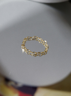 UNELGE女包金原创不褪色戒指