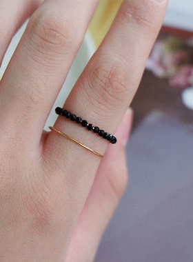 原创设计风尖晶石戒指秋季新品