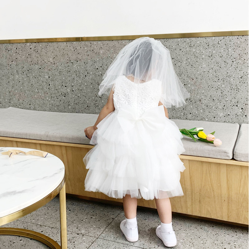 一周岁女宝宝礼服夏季小女孩洋气公主裙六一儿童演出服白色蓬蓬裙,淘宝优惠券,粉丝福利购,淘宝优惠卷