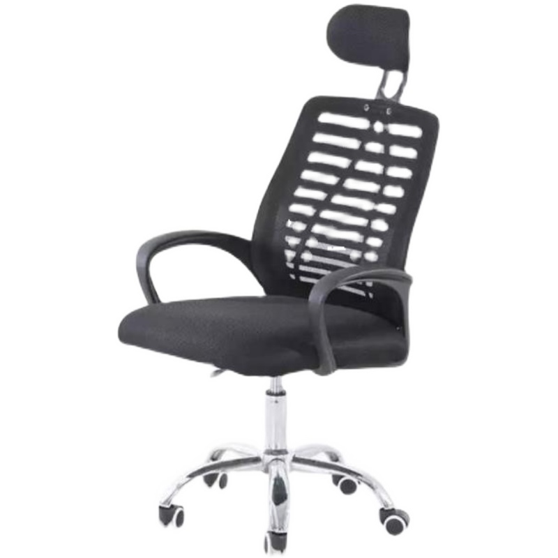 新品电脑椅家用带固定固定头枕学椅子升降旋转久坐简约办公椅