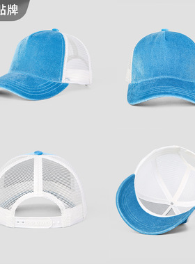 天鹅绒户外舒适网眼棒球帽定制印logo高品质透气卡车帽刺绣鸭舌帽