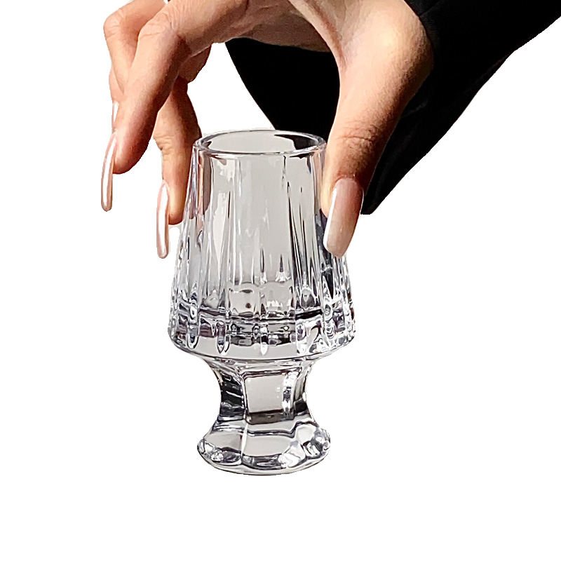 中古vintage条纹法式威士忌酒杯清酒杯创意水晶玻璃小酒杯,淘宝优惠券,粉丝福利购,淘宝优惠卷