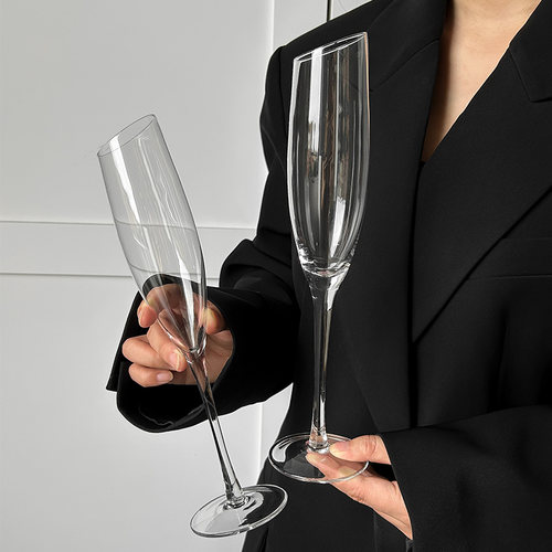 法式ins博主高脚香槟杯起泡甜酒杯浪漫仪式感葡萄酒玻璃鸡尾酒杯 - 图3