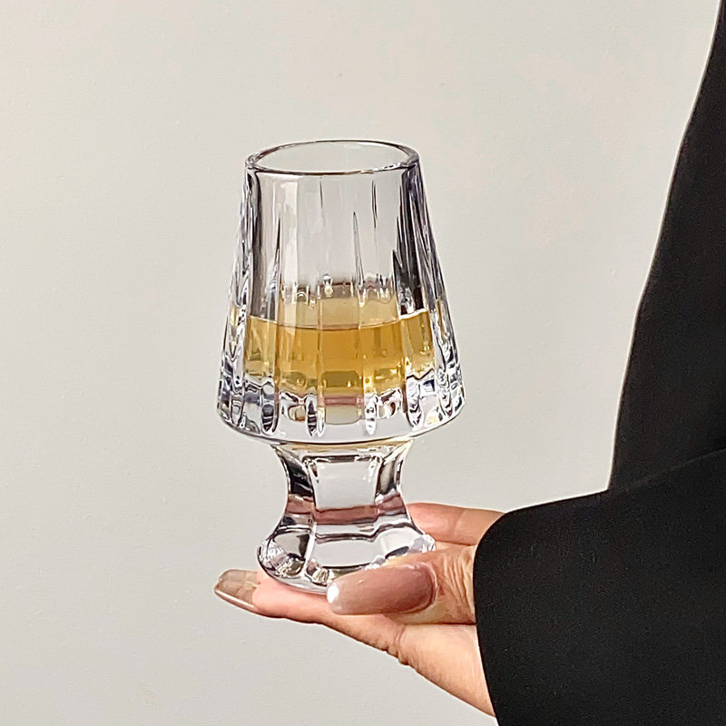 中古vintage条纹法式威士忌酒杯清酒杯创意水晶玻璃小酒杯,淘宝优惠券,粉丝福利购,淘宝优惠卷