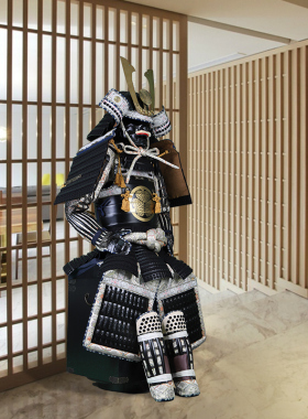 日本武士盔甲战国铠甲甲胄摆件