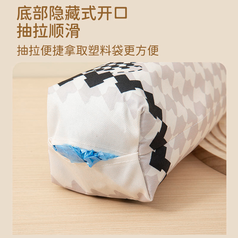 垃圾袋收纳袋家用厨房壁挂式塑料购物袋整理盒抽取式储物网袋挂袋 - 图3