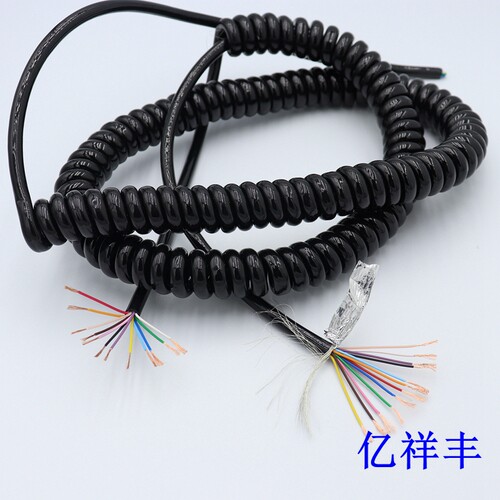 18芯螺旋电线路17芯信号控制手轮螺旋电缆线25芯手轮电子控制线 - 图3