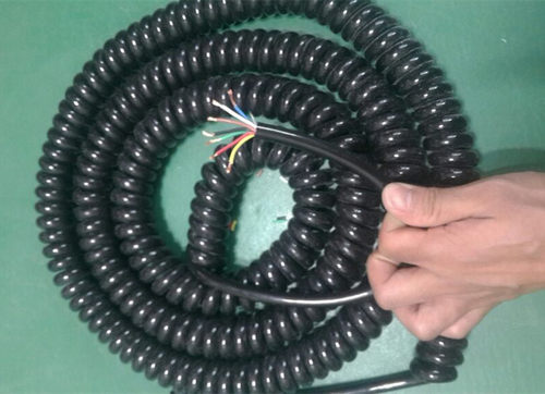 18芯螺旋电线路17芯信号控制手轮螺旋电缆线25芯手轮电子控制线 - 图0