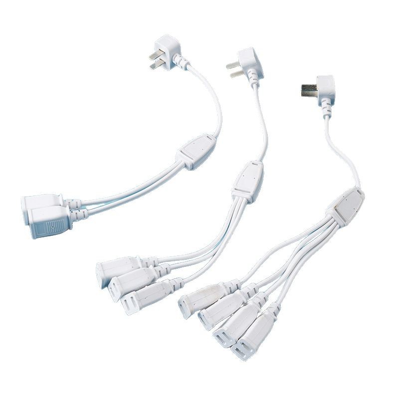 With 7-character plug, one point, two points, three points, four female heads, security weak current switch router, monitoring power supply female plug