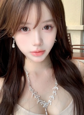 贵气千金感水钻锆石项链女