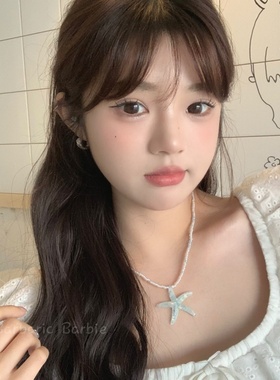 日系跳舞海星蓝色多巴胺项链