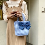 Милая портативная японская сумка с бантиком, ханьфу, сумка для еды