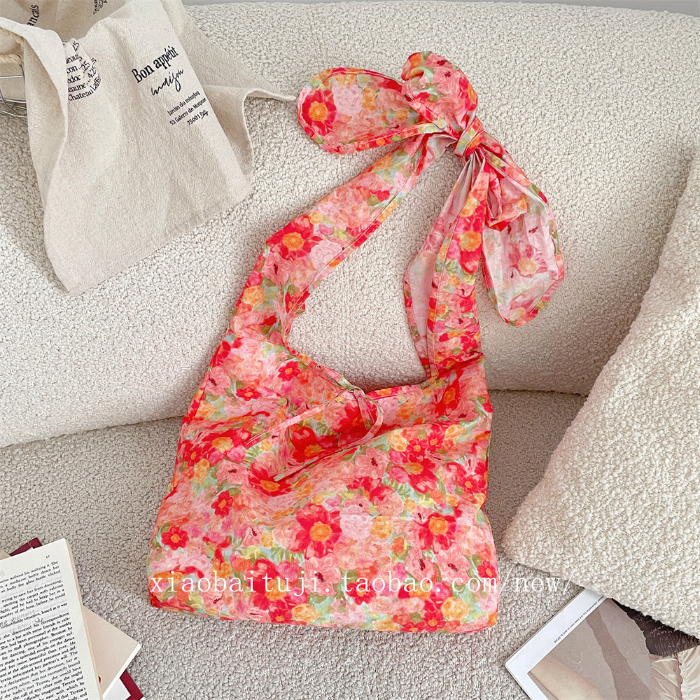 小白兔几夏日新款碎花包浪漫布袋子韩系薄款单肩包斜挎包学生女包,淘宝优惠券,粉丝福利购,淘宝优惠卷