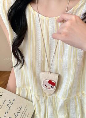 多巴胺可爱卡通磁吸眼镜夹项链女夏季度假长款挂链墨镜夹挂脖配饰