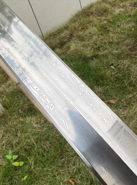 剑胚半成品纯手工折叠锻造百炼花纹钢瓦面汉剑宝剑配件剑身未开刃