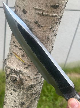 龙泉精师刀剑高碳钢一体纯手工锻打加厚刀矛枪头武术矛刀头未开刃