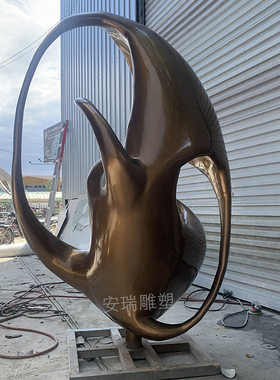 大型不锈钢雕塑定做摆放 户外校园商业街景观金属铁艺标志性建筑