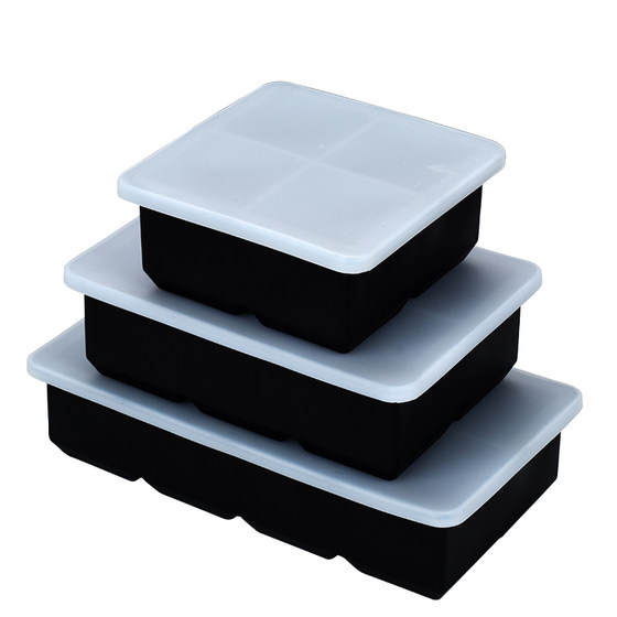 Bar whiskey creative model silicone ice tray with lid