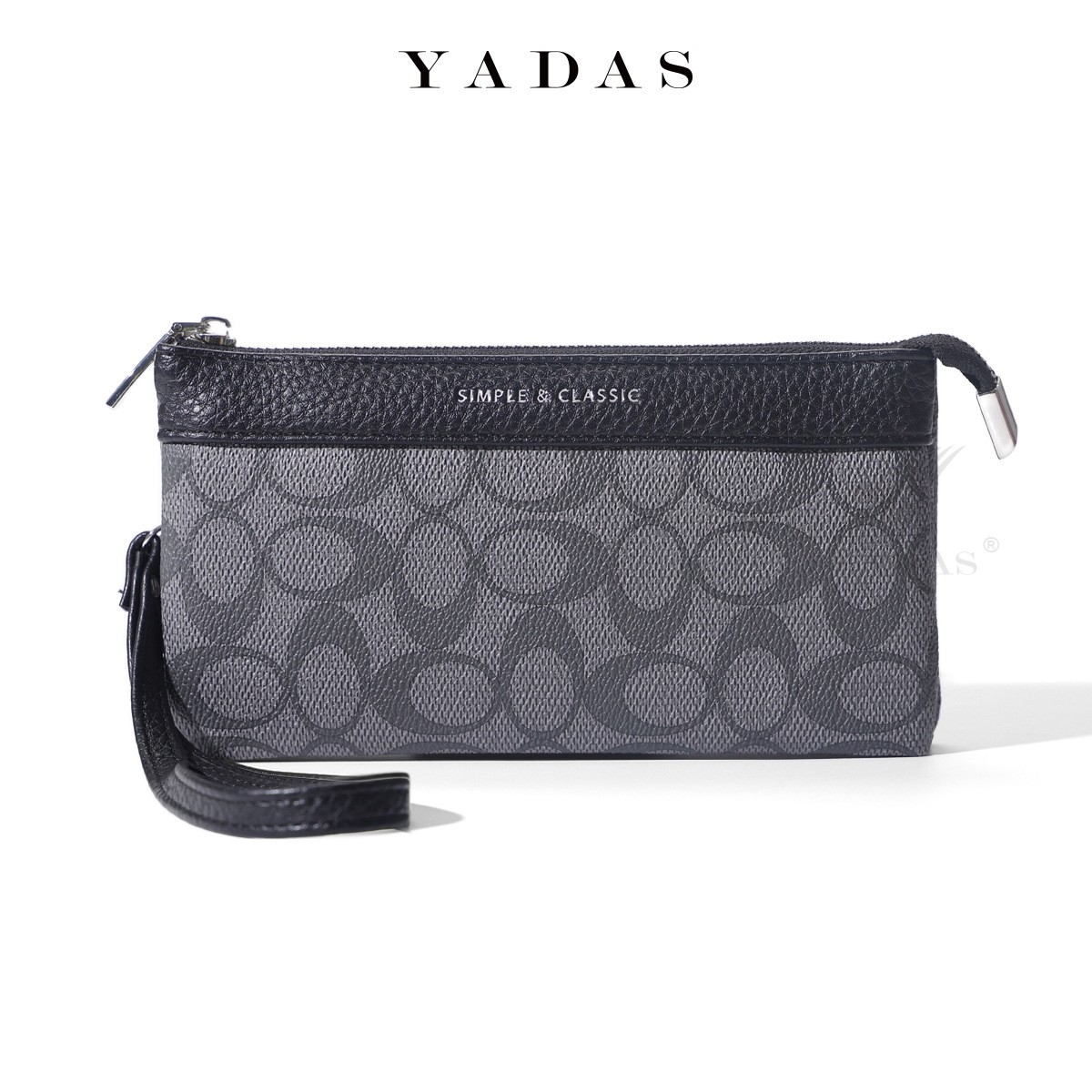 双拉链软皮大容量休闲手拿包百搭女士手拎大牌印花元素手机包小包,淘宝优惠券,粉丝福利购,淘宝优惠卷