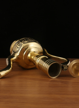 纯铜酒壶招财进宝敬神摆件佛具