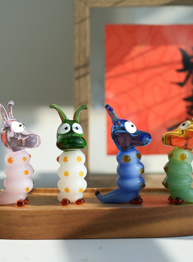 淄博琉璃毛毛虫糖宝可爱治愈摆件