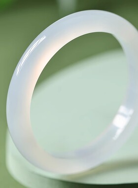 正品玉髓玛瑙手镯玉手镯玉镯子女款天然冰种白月光荔枝冻翡翠水晶