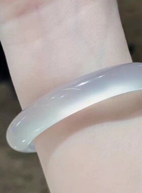 爱嘟珠宝玛瑙手镯冰透白玉髓白月光香槟金荔枝冻手镯女镯子高冰种