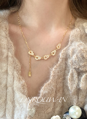 新中式闪锆葫芦吊坠项链