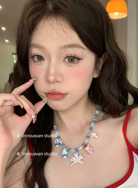 林肉完少女心KT猫咪可爱公仔吊坠