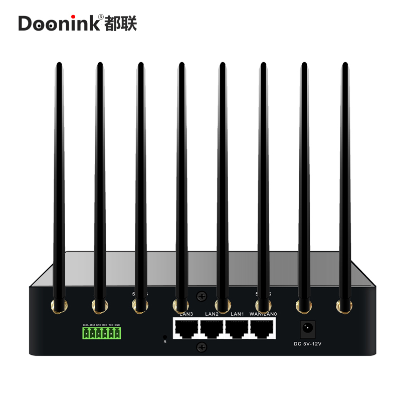 DOONINK工业级双频插卡5G无线路由器全网通4g车载移动热点无线wifi分享器5g卡信号转串口网线输出WiFi发射器