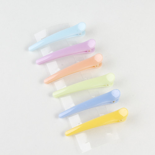 无痕发夹一字夹子头饰刘海侧边夹小抓夹鸭嘴夹化妆师专用理发卡女 - 图1