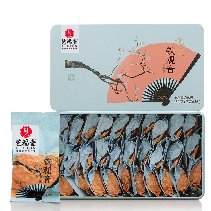 艺福堂茗茶旗舰店艺福堂茶叶铁观音年新茶乌龙茶特级兰花清香型非浓香型小包装3