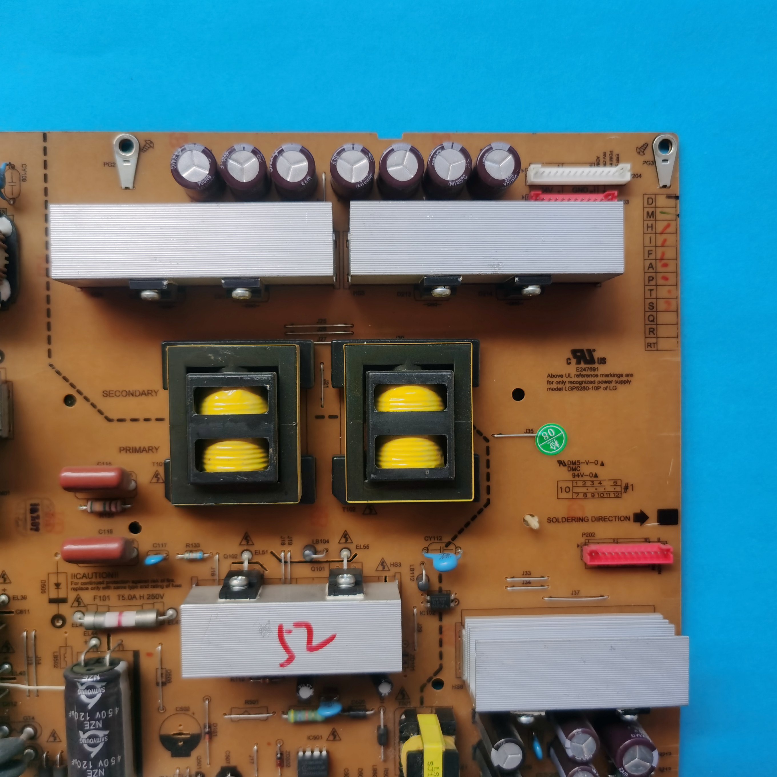 LG 电视52LD550-CB 55LD650-CC 55LK530 LK535C电源板EAY6086900 - 图1