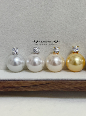 S925精工戴妃款进口仿海水珍珠12mm女士时尚百搭项链通勤简约配饰