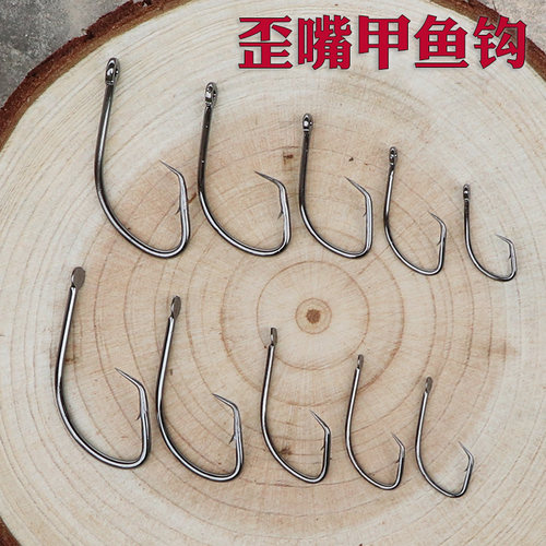 甲鱼钩专用串鳖钩黑鱼钩歪头钩鲶鱼昂刺鱼黄鳝歪嘴双针水库 - 图2