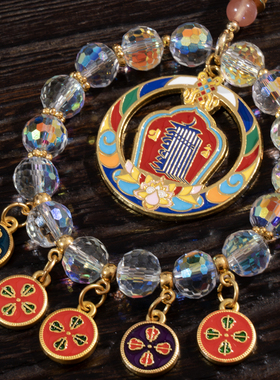 普门庵五路财神十相自在车挂招财进宝出入平安车载吊饰精致金刚橛