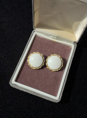 中古vintage复古宫廷风耳夹女高级感轻奢小众设计感耳夹