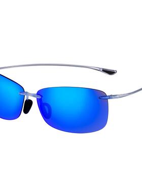 海外代购MauiJim男女太阳眼镜防眩光高清晰无框偏光镜片户外出行