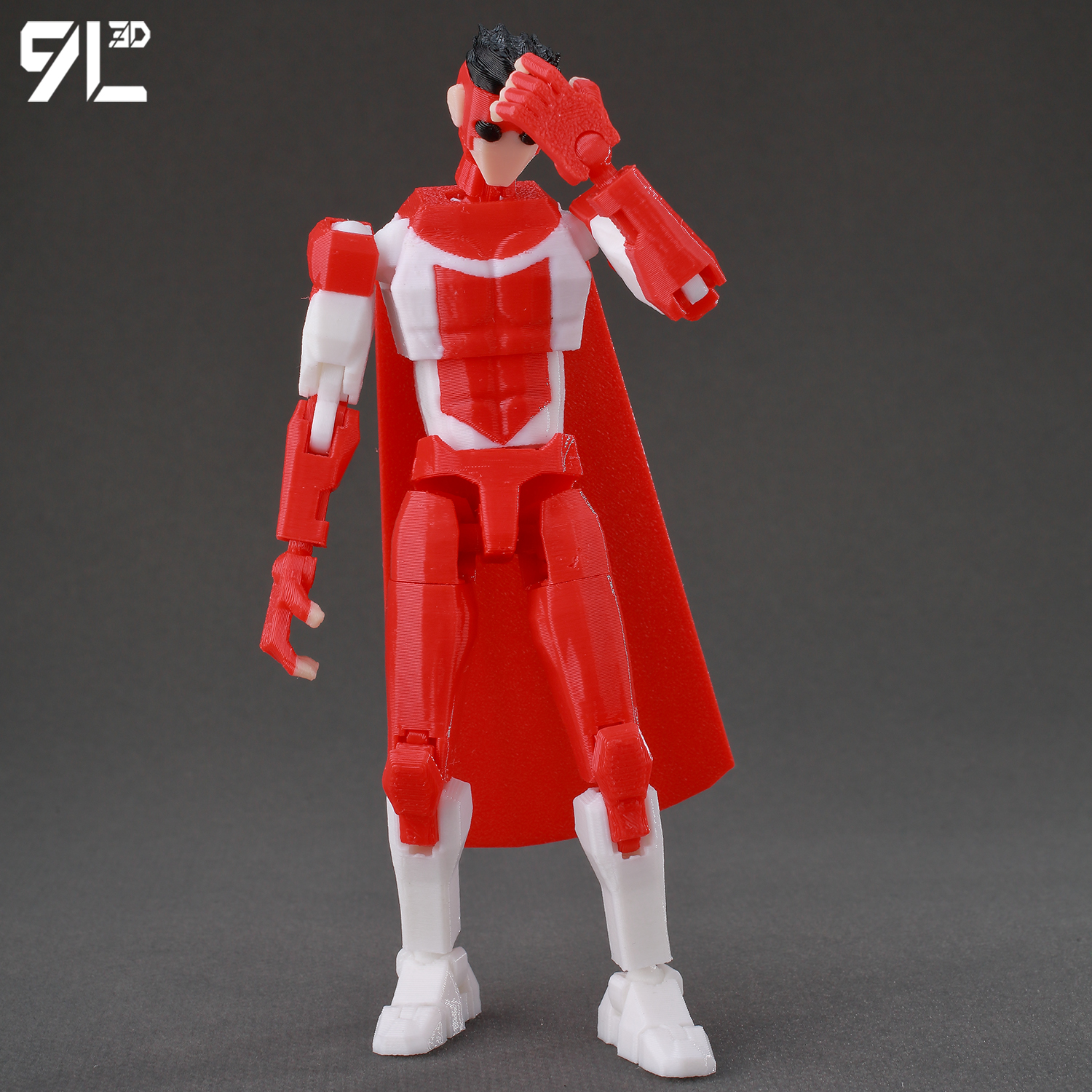 9L3D打印多关节超可动人偶无 敌少侠幸运13手办动漫周边玩具礼物 - 图3