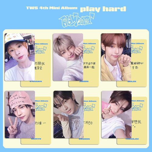 TWS吐司 专辑PLAY HARD周边自印小卡 一直娱YZY特典小卡 中文卡背 - 图2