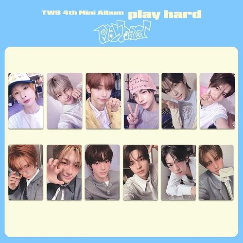 TWS吐司 专辑PLAY HARD周边自印小卡 一直娱YZY特典小卡 中文卡背 - 图1