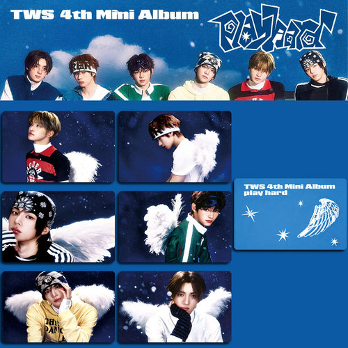 TWS周边小卡明信片PLAY HARD专辑卡收藏卡特典卡韩振 申惟照片卡 - 图0