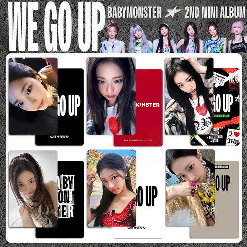 BABYMONSTER单人小卡宝怪WE GO UP周边专辑特典卡打歌卡 Ahyeon - 图0