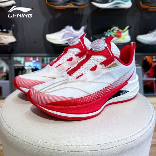 李宁2026春夏季男女大童赤兔Pro透气轻量高回弹青少年运动跑鞋 - 图1