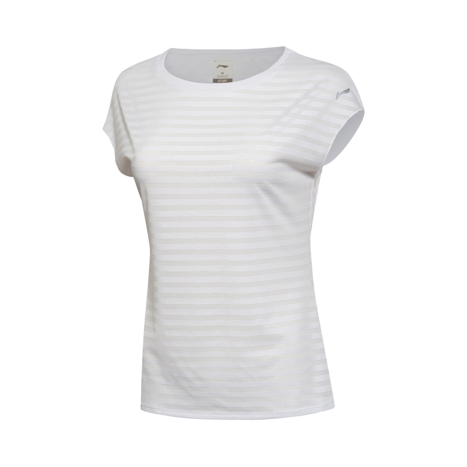 李宁短袖T恤2018新款女士透气凉爽秋装圆领针