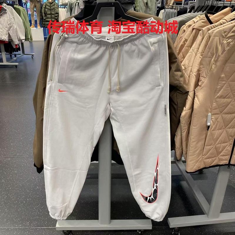 Nike/耐克 Dri-fit男子束脚加绒宽松印花针织运动休闲长裤 HV1844 - 图1