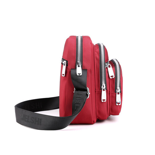 斜挎牛津布女包轻便妈妈包防水尼龙包包新款2025网红多层单肩小包 - 图2