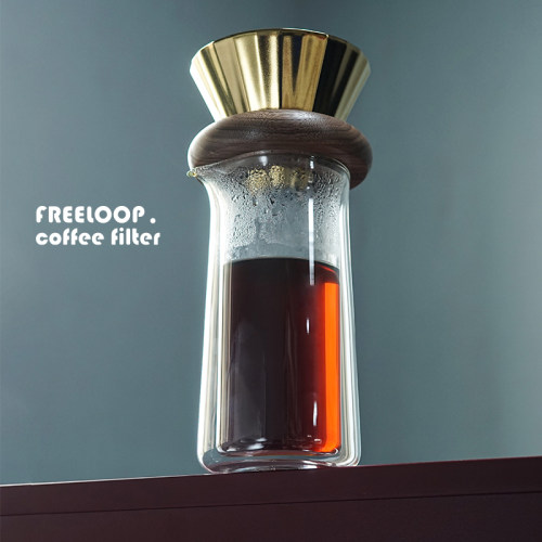 飞形物freeloop绯露手冲咖啡滤壶滤杯原创设计礼物礼盒 - 图0