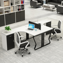 New staff desk furniture chair combined employee position minimalist modern 24 peoples position steel frame screen computer cassette